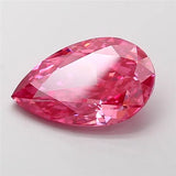 3.16ct Pear Lab Grown Diamond (Colour Fancy Vivid Reddish Pink, Clarity VS2, IGI Certified)