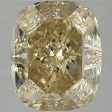 3.50ct Cushion brilliant Natural Diamond (Colour Fancy Brownish Yellow, Clarity VS2, Cut EX, GIA Certified)