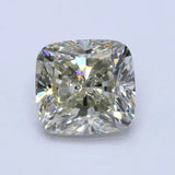 4.00ct Cushion modified Natural Diamond (Colour Fancy Light Yellow, Clarity SI1, GIA Certified)