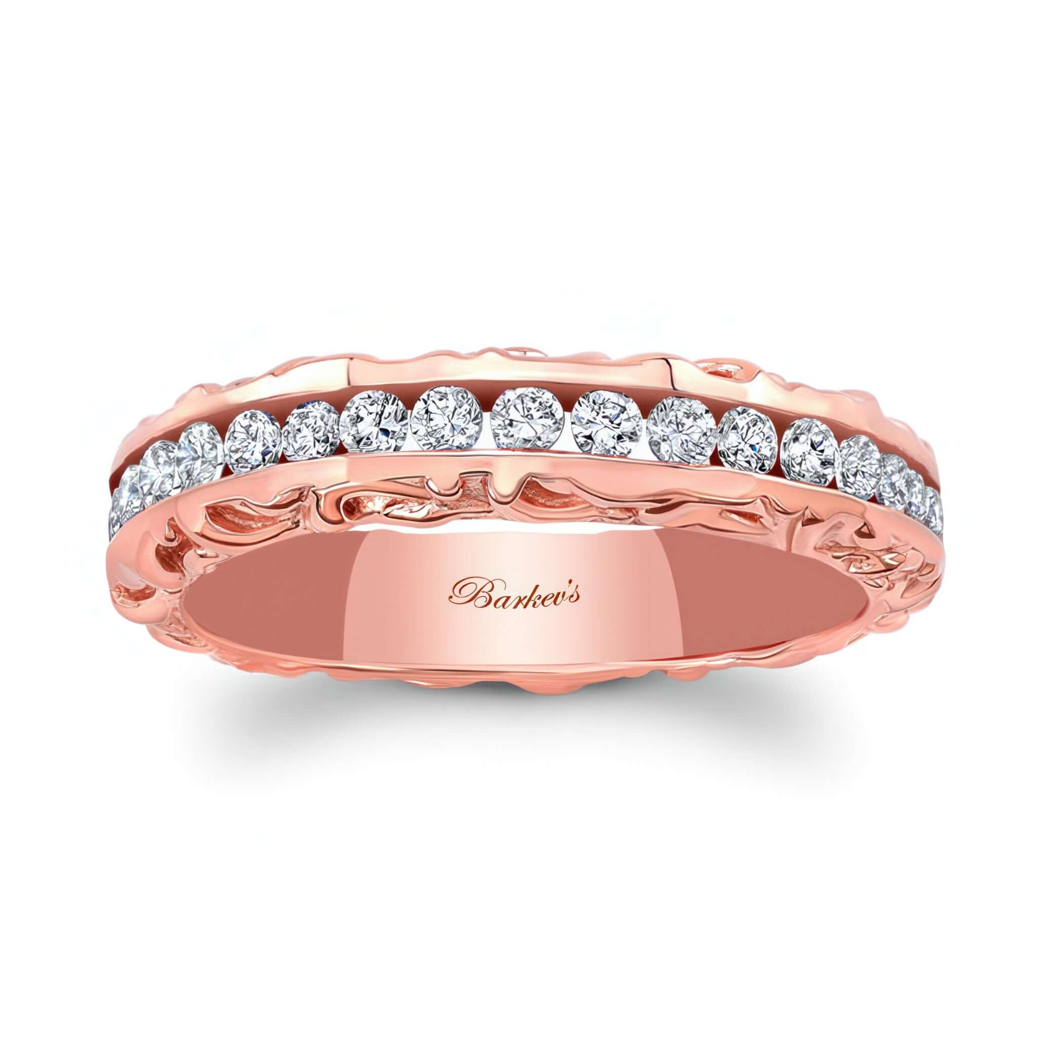 Vintage Channel Set Diamond Wedding Band