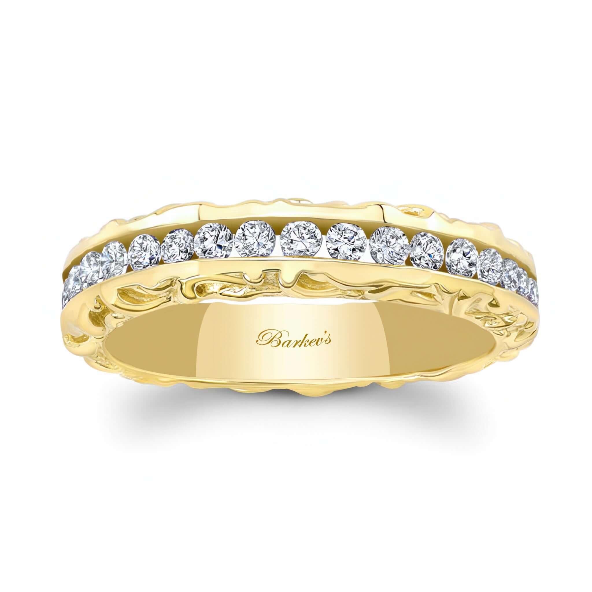 Vintage Channel Set Diamond Wedding Band