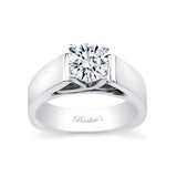 Criss Cross Prong Solitaire Ring