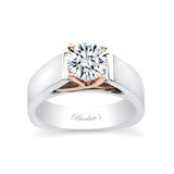 Criss Cross Prong Solitaire Ring