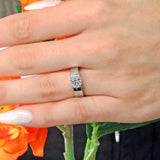 Criss Cross Prong Solitaire Ring