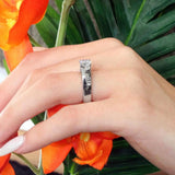 Criss Cross Prong Solitaire Ring