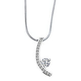 White Gold Diamond Necklace 5012N