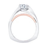 Wide Split Shank Solitaire Ring