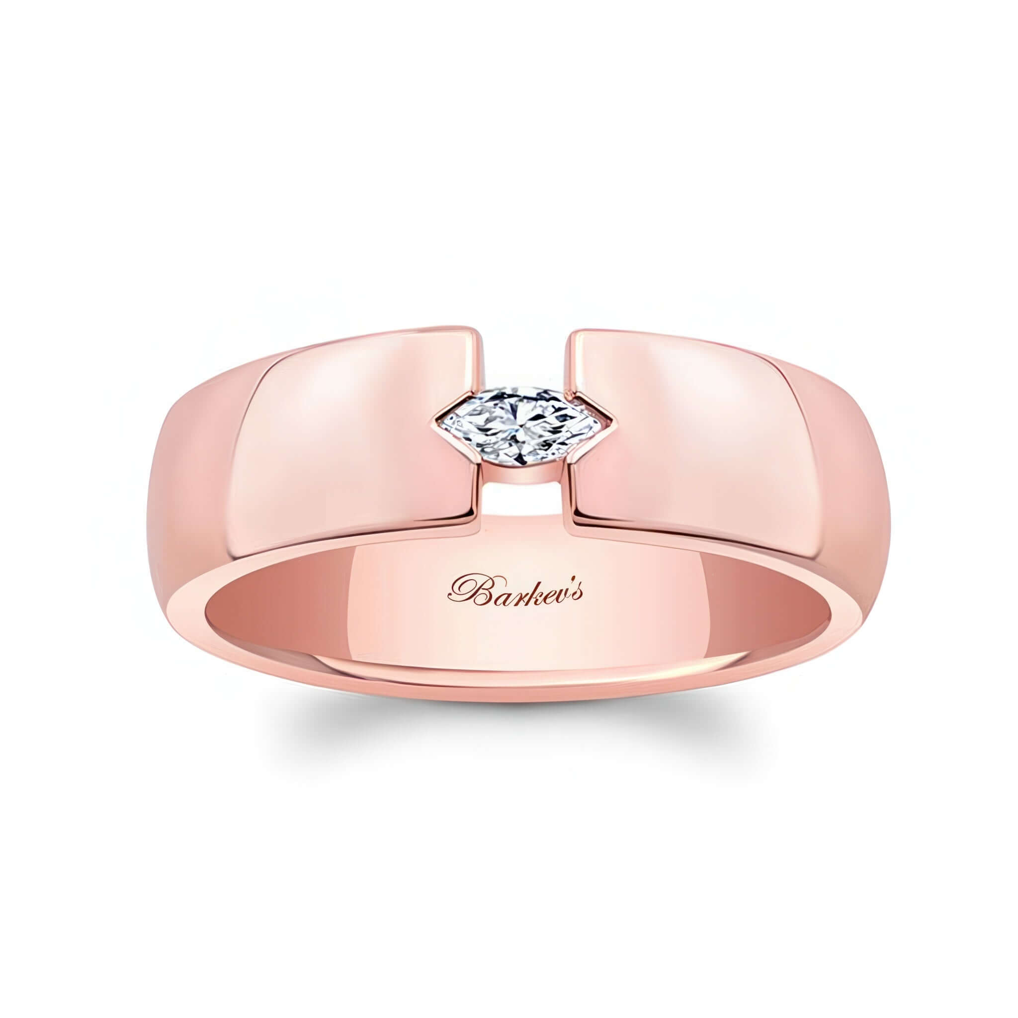 Mens Marquise Diamond Wedding Ring