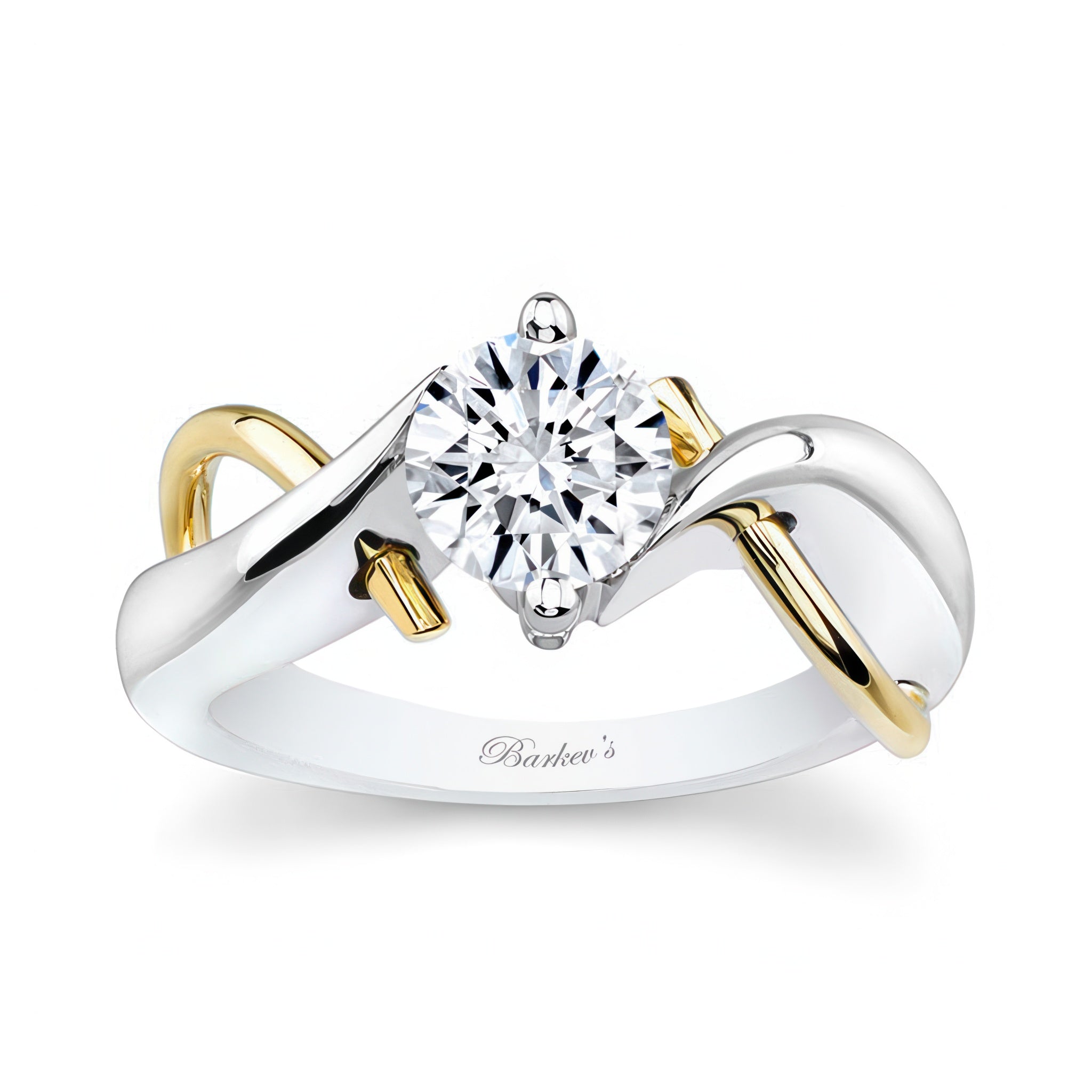 Double Wire Trim Solitaire Ring
