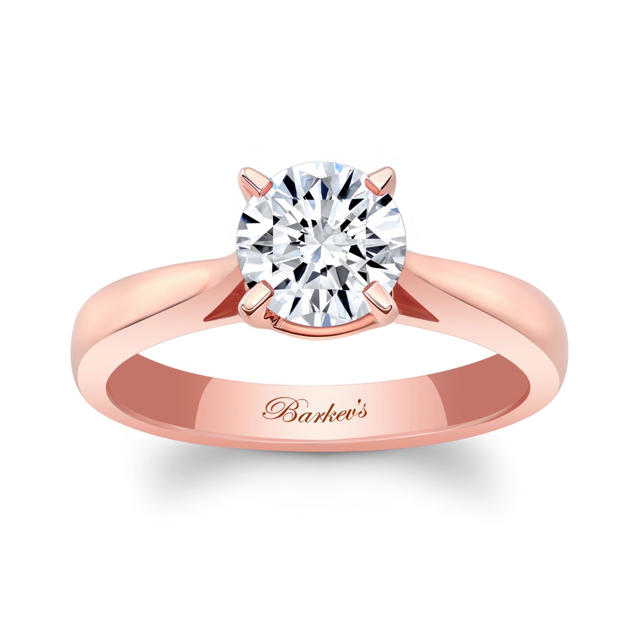 Round Moissanite Solitaire Engagement Ring