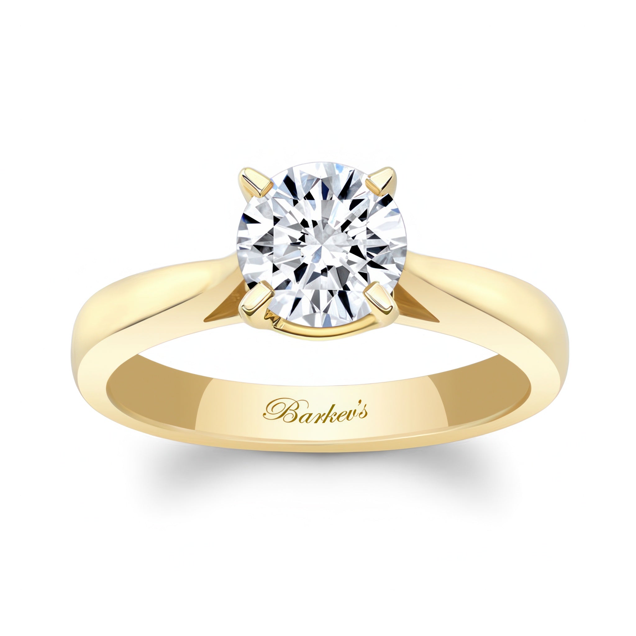 Round Moissanite Solitaire Engagement Ring
