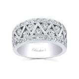 White Diamond Wedding Band