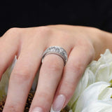 White Diamond Wedding Band