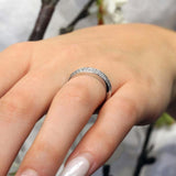 Three Row Diamond Wedding Band