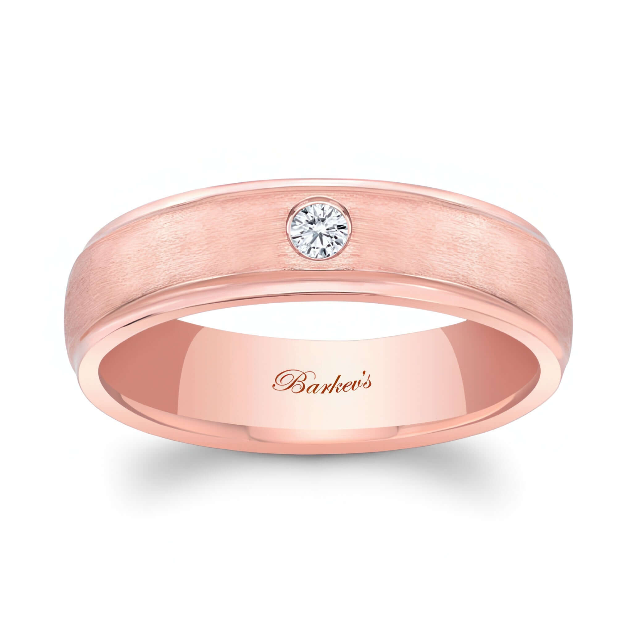 Mens Gold Diamond Wedding Band