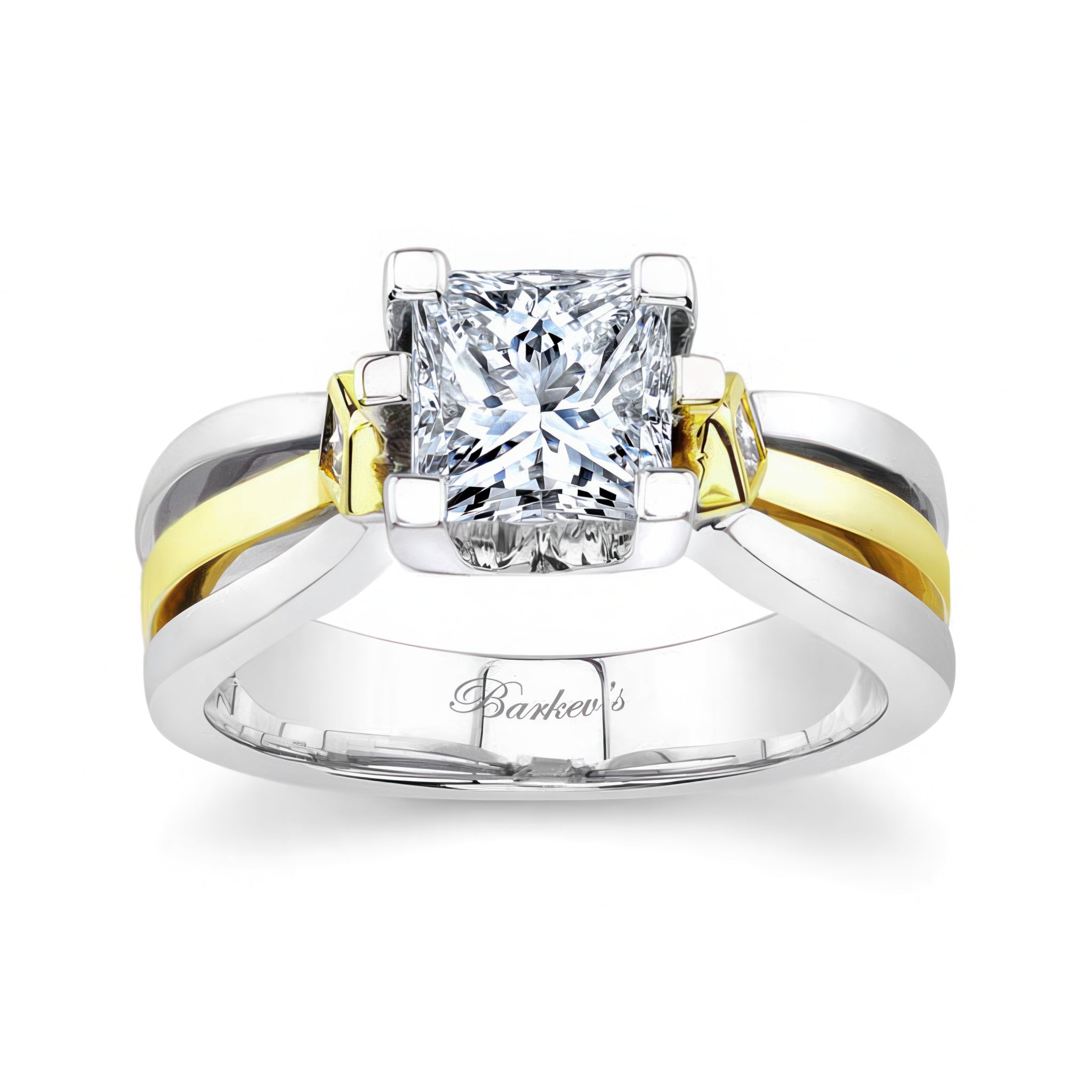 Wide Shank Moissanite Ring