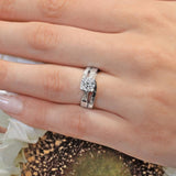 1 Carat Split Shank Solitaire Ring