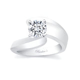 Curved Solitaire Ring