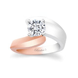Curved Solitaire Ring