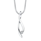 White Gold Diamond Necklace 6848N