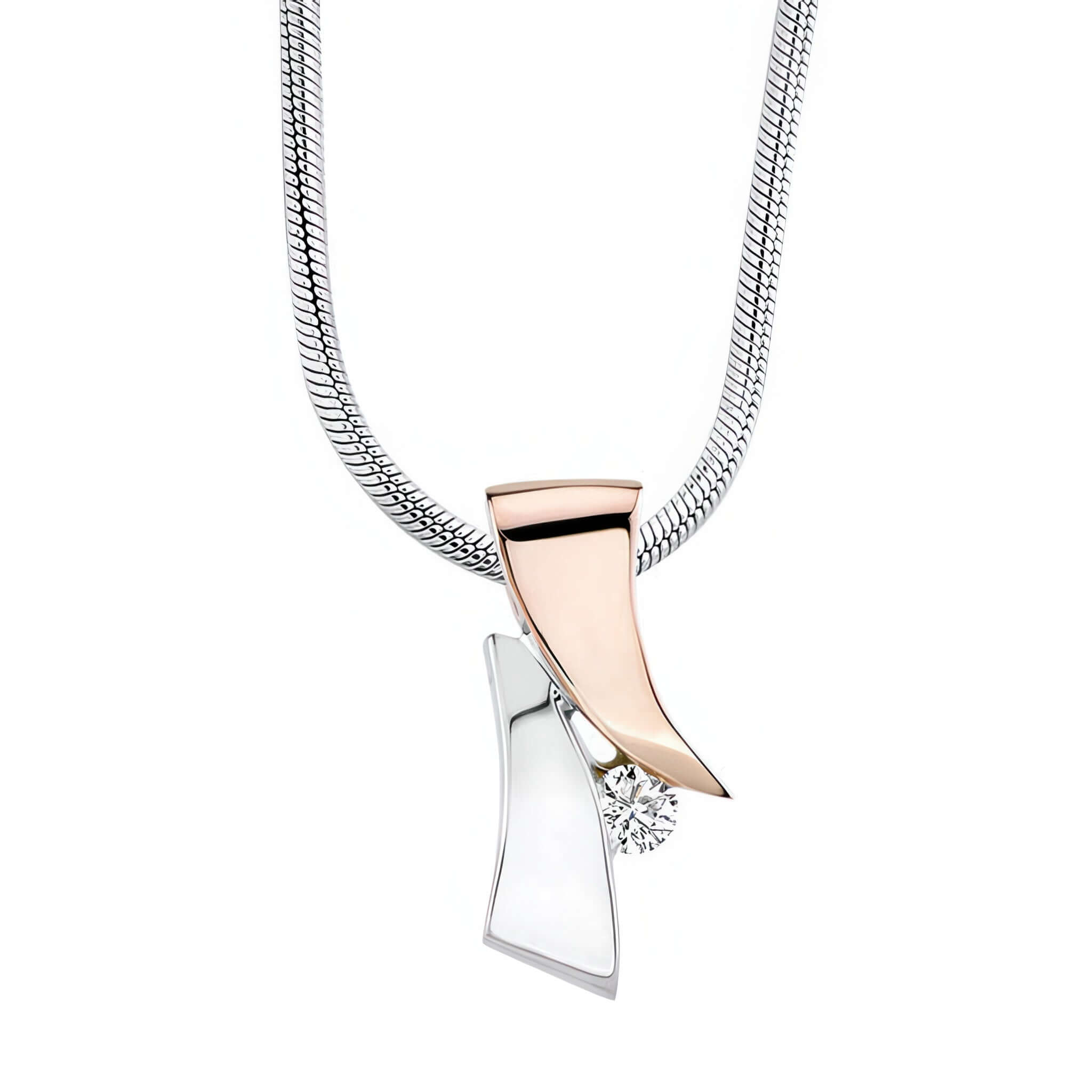 White Gold Diamond Necklace 6853N