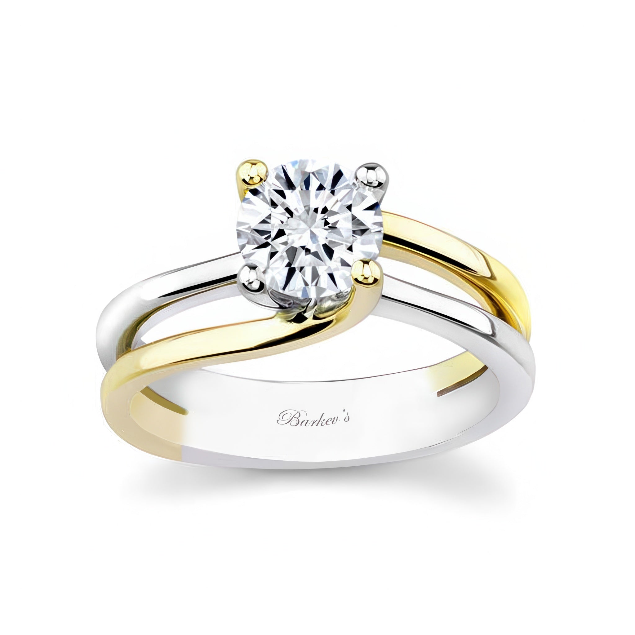 Thin Split Shank Solitaire Ring
