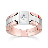 Mens Inlay Wedding Band
