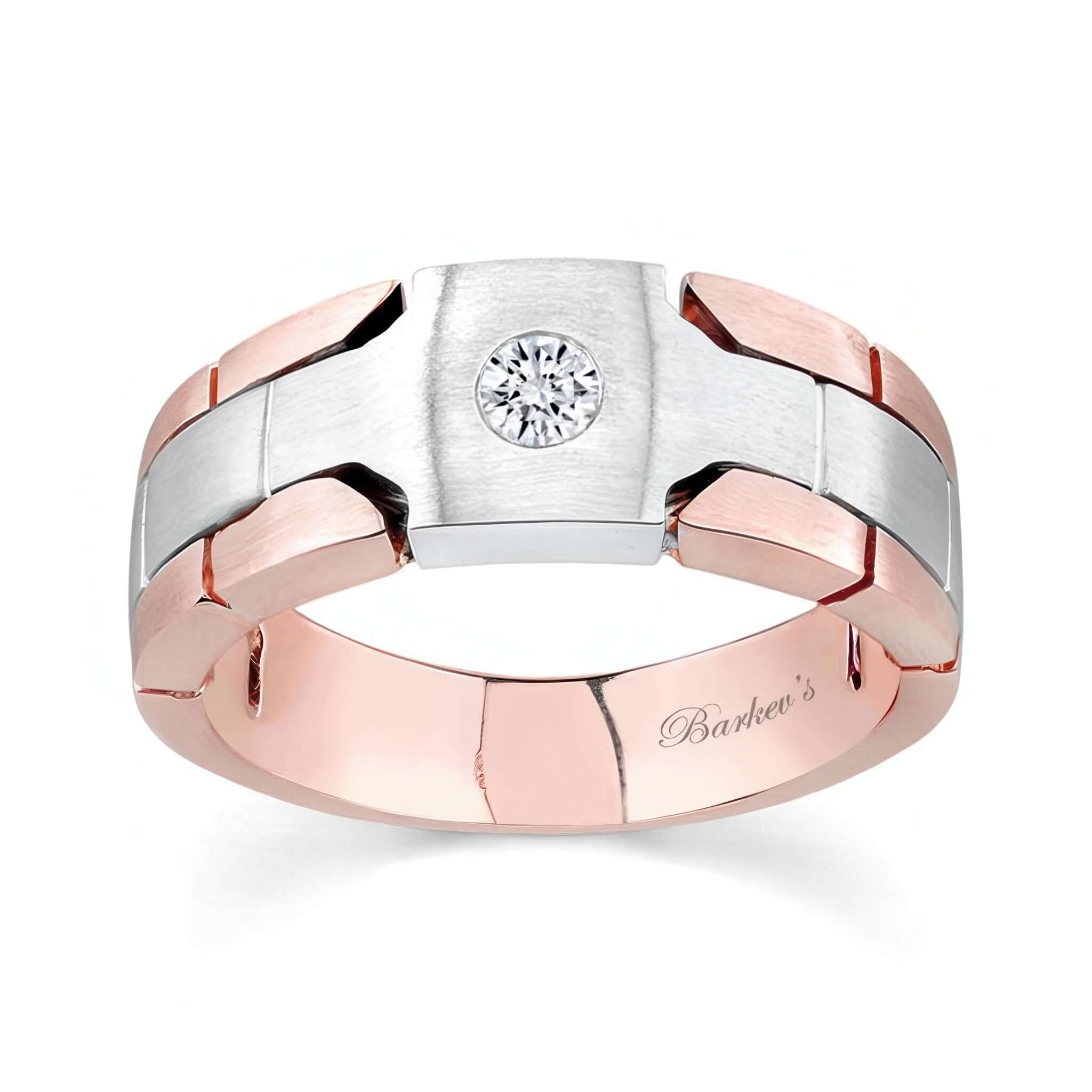 Mens Inlay Wedding Band