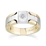 Mens Inlay Wedding Band