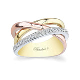 Criss Cross Wedding Band