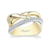 Criss Cross Wedding Band