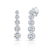 1.7 Carat Linear Lab Diamond Earrings