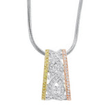 Tri Color Diamond Necklace 6995N