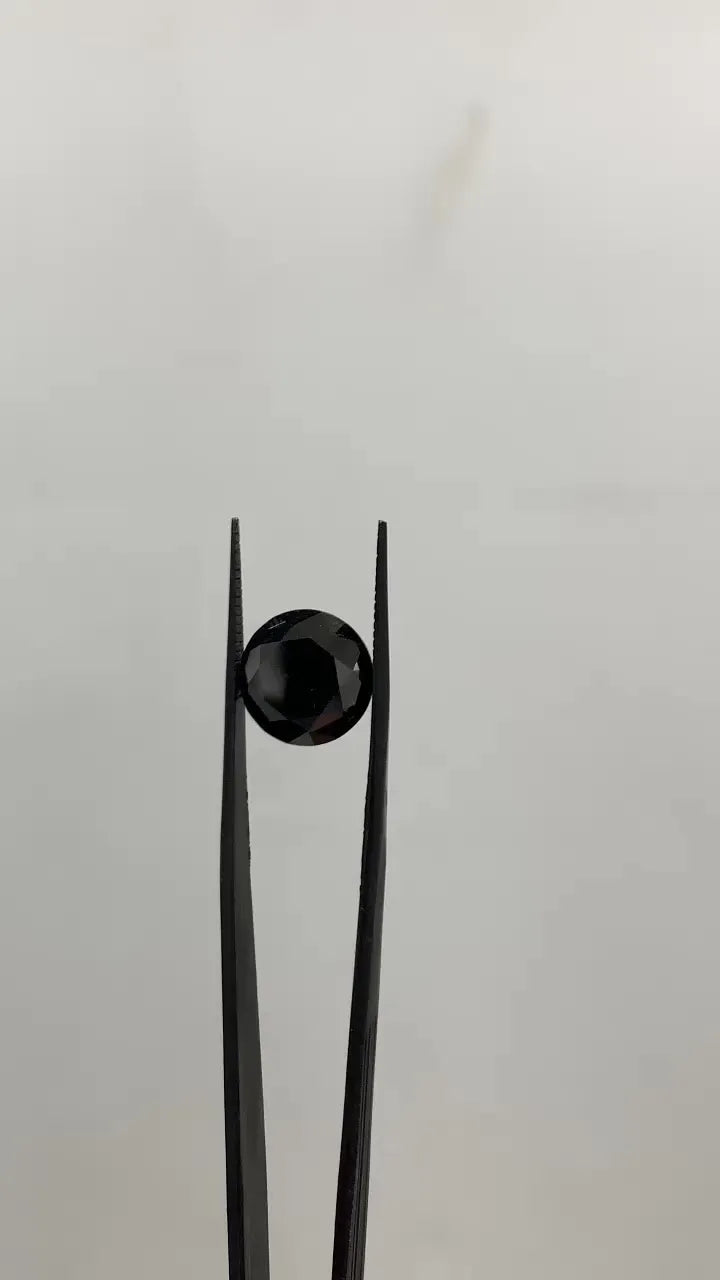7.38ct Round Natural Diamond (Colour Fancy Black, Clarity VVS2, Cut EX, GIA Certified)
