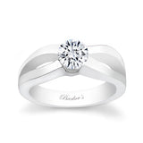 Channel Set 1 Ct Diamond Solitaire Ring