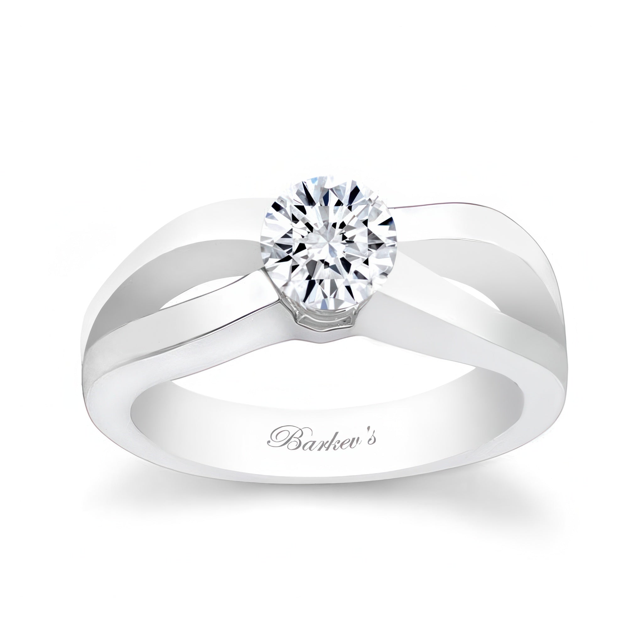 Channel Set 1 Ct Diamond Solitaire Ring