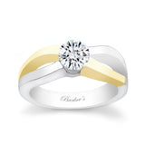 Channel Set 1 Ct Diamond Solitaire Ring
