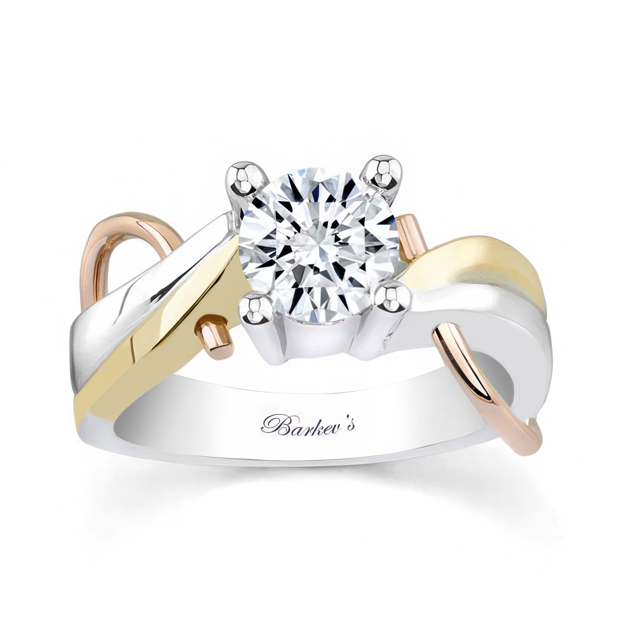 Wire Trim Solitaire Ring