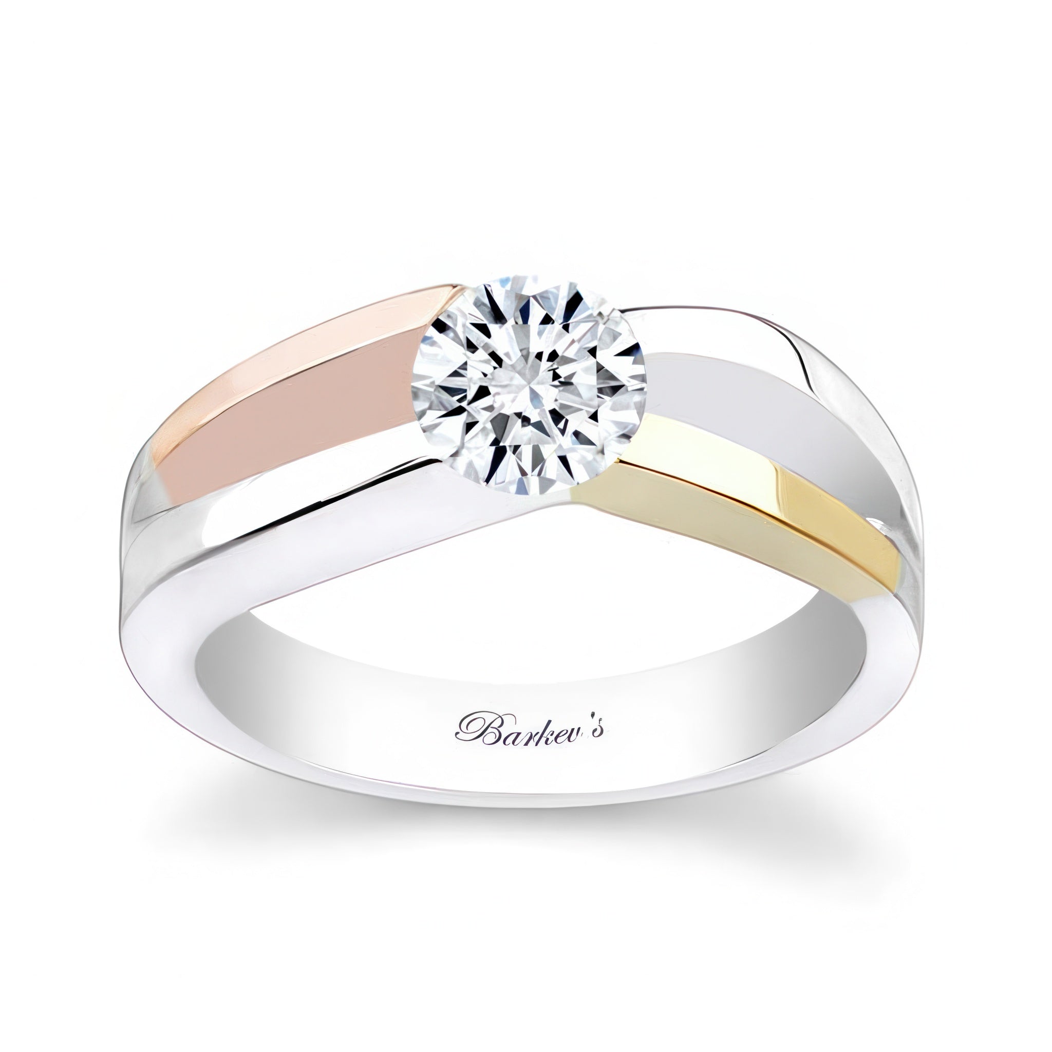 Simple 1 Carat Split Shank Solitaire Ring