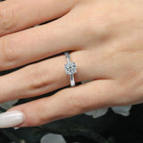 Round Moissanite Solitaire Ring