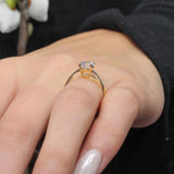 Round Moissanite Solitaire Ring