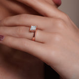 1.5 Carat Princess Cut Diamond Solitaire Ring