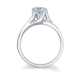 Split Shank Round Solitaire Engagement Ring