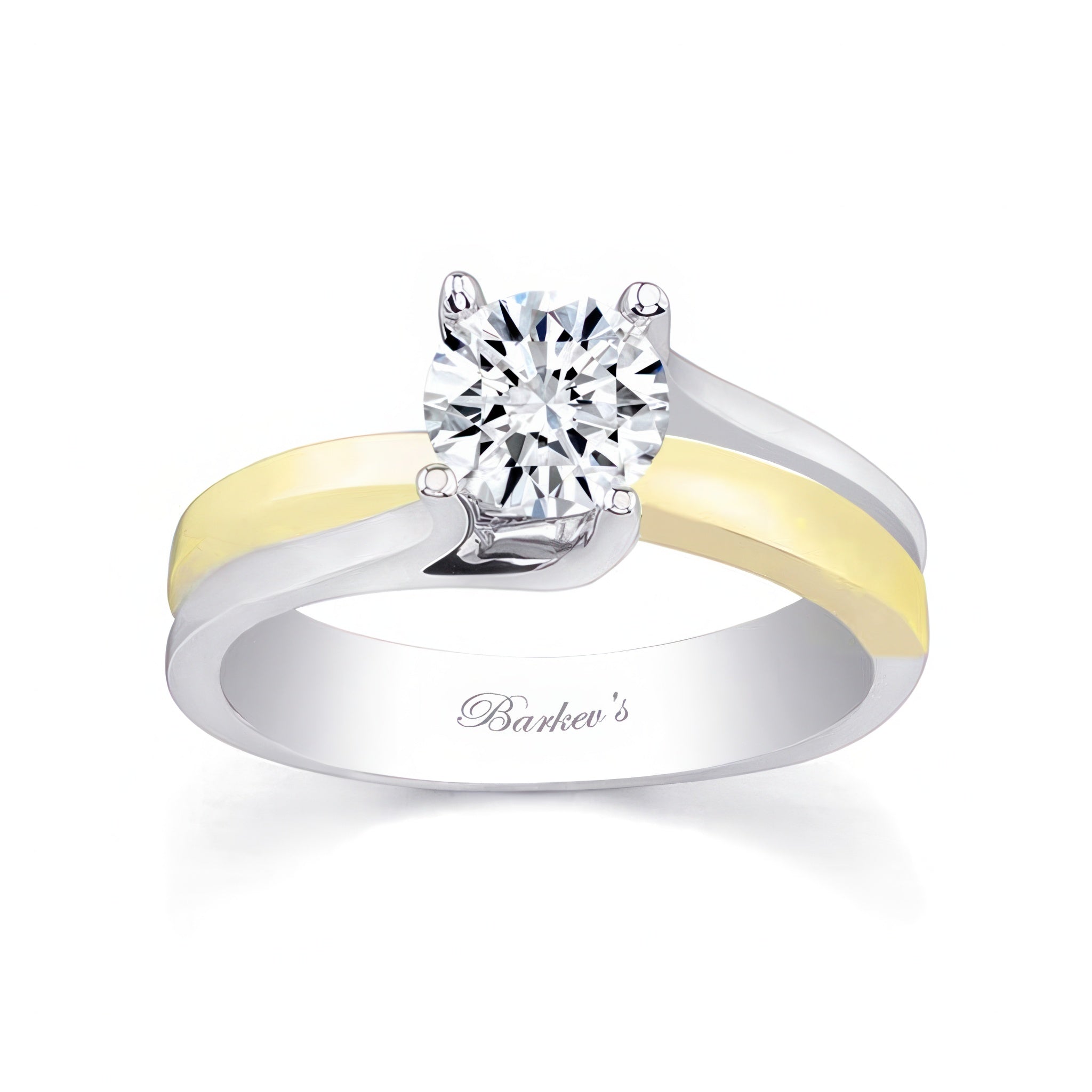 Split Shank Round Solitaire Engagement Ring