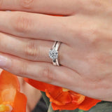 Split Shank Round Solitaire Engagement Ring