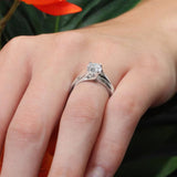 Split Shank Round Solitaire Engagement Ring