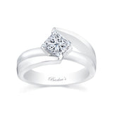 Split Shank Princess Cut Solitaire engagement Ring
