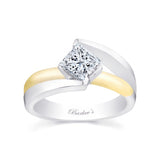 Split Shank Princess Cut Solitaire engagement Ring