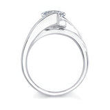 Split Shank Princess Cut Solitaire engagement Ring