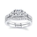 Vintage Lab Diamond Ring Set